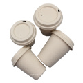 Eco-friendly biodegradable cups sugarcane bagasse coffee cup with lid 8oz 12oz 16oz